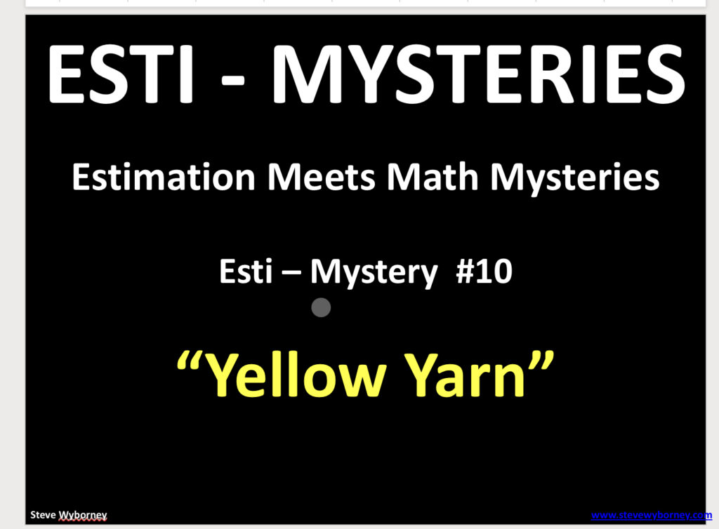 Learning Experience - ESTI Mysteries