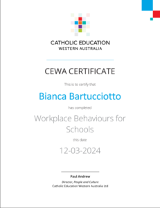 Workplace Behaviours for Schools